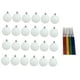 thumbnail image 2 of 24 Piezas Bolas Navideñas Colgantes Esferas Decorativas Navidad Adornos Pintables Irrompibles DIY para Niños y Adultos Apto para, 2 of 9
