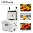 thumbnail image 4 of Costway 16 Quart Ice Chest Cooler, Leak-Proof, 24 Cans, White, 4 of 11