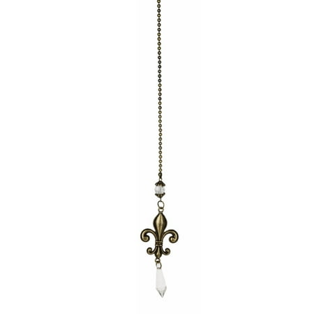 Brass Colored Fleur De Lis Ceiling Fan Pull By Ganz Walmart Com