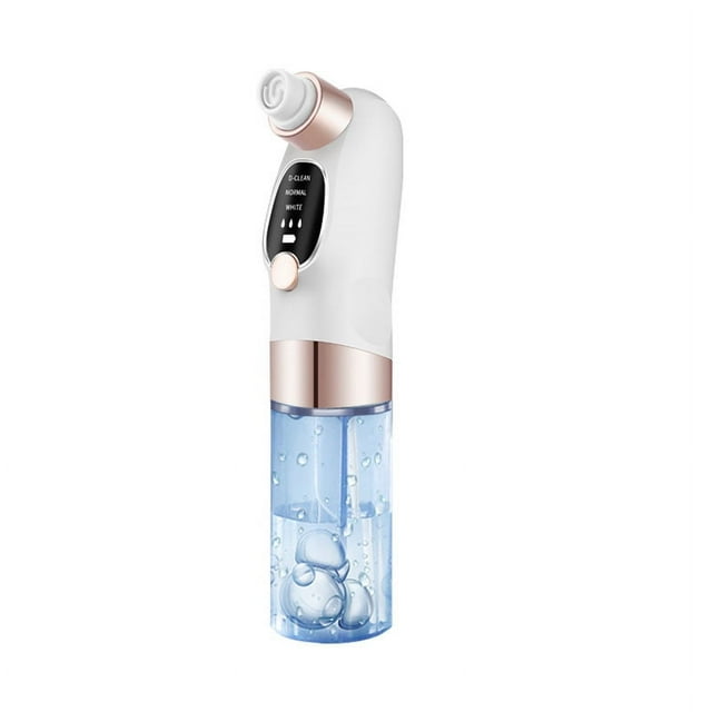 Aspirador de poros de circulación de agua, herramientas extractoras de espinillas con 6 cabezales de succión, dispositivo de belleza ajustable de 3 engranajes para hombres y mujeres