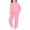 Pink, variant on Kids Sweatshirt Pants Set (4-15 Years) Fashionable Solid Color Soft Long Sleeve Hoodie Sweatpants Suit 100% Polyester Pink Size 6