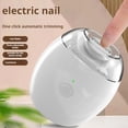 Electric Nail File Trimmer, 3-Speed Automatic Nail Buffer with Quiet ...