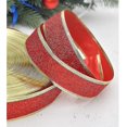 thumbnail image 2 of piezas cinta roja con purpurina para decoración de árbol de Navidad (rojo), 2 of 2