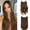 GoldenBlonde, variant on 2 Pack 18 In Halo Hair Extensions, Glueless Wigs Pre Plucked Pre Cut, Synthetic Fiber Wig for Women