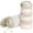 Warm Grey, variant on Stackable Formula Dispenser Portable Milk Powder Container, 2 Pack, White