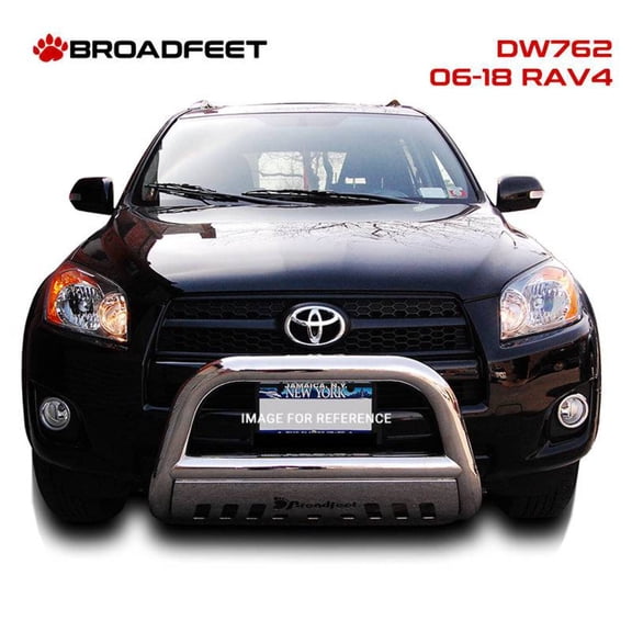 Broadfeet // Front: Bull Bar with Skid Plate 2006-2012 Toyota RAV4 Stainless Steel
