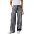 thumbnail image 6 of Women's High Waisted Straight Leg Jeans, Baggy Relaxed Fit Denim Pants, Classic Five Pocket Everyday Casual Jeans for Streetwear, Daily Wear and Versatile Outfits Grey XL, 6 of 6