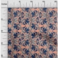 thumbnail image 1 of oneOone Cotton Cambric Fabric Leaves & Floral Block Print Fabric BTY 56 Inch Wide, 1 of 4