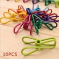 thumbnail image 1 of 10Pcs Couleur Aléatoire Métal Pince à Linge Chaussettes Vêtements Cintres Forte Poignée Clips, 1 of 1