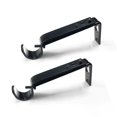 thumbnail image 1 of Soportes para barras de cortina ihrdnnr, resistentes, ajustables, negros, 1 of 9