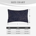 thumbnail image 6 of Bixox Gloss Outline Navy Dark Blue Printed Pillow Protector,Super Soft Ideal for Home,Guests,Rentals - 20"x30", 6 of 8