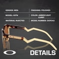 thumbnail image 2 of Oakley OO9242 HSTN Round Shaped Non-Polarized Sunglasses for Men - Includes Official Eyewear Kit - Dark Amber/Light Curry Frame with Prizm Tungsten Lens, 2 of 6