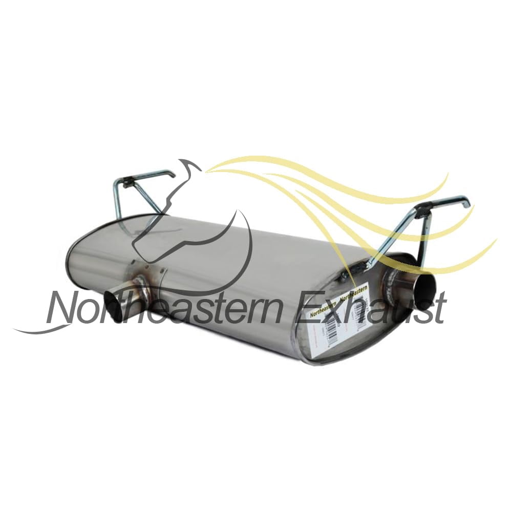 Northeastern Exhaust | Stainless Steel Resonator, Intermediate Pipe, Muffler & Tail Pipe Exhaust System Kit Fits 2008–2009 Pontiac G6 2.4L | Free Clamps Included