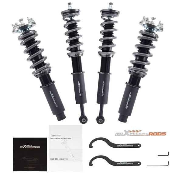 maXpeedingrods Coilover for Honda Accord CM4-CM8 2003-2007, for Honda Acura 2004-2008, 24 Levels Damper Adjustable Coilovers Suspension Kit, Height Adjustable T7 Upgrade Racing Series Lowering Kit