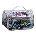 thumbnail image 1 of Coofit Toiletry Bag Large Capacity Portable Clear Makeup Bag Top Handle Cosmetic Pouch, 1 of 10