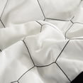 thumbnail image 3 of Black & White Hexagon Comforter Set with Sheet Set, 9-Piece Bed in a Bag Queen Size, 3 of 6