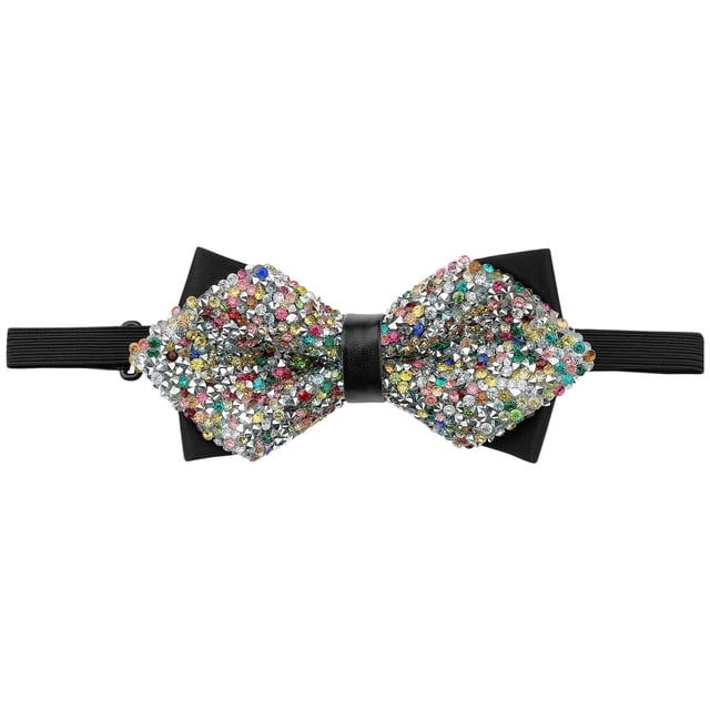 CORBATA DE PAPA DISEÑO DIAMANTE AJUSTABLE PREATADA PARA BODA Y NEGOCIOS COLORIDA
