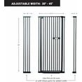 thumbnail image 2 of 60" Extra Tall Cat Gate - 30-45" Wide Extendable Cat Barrier for Doorway - Pressure Mounted Cat gate for Doorway - Auto Close Extra Tall Pet Gate - Includes Extensions Kit - 60 inch Tall pet gate, 2 of 6