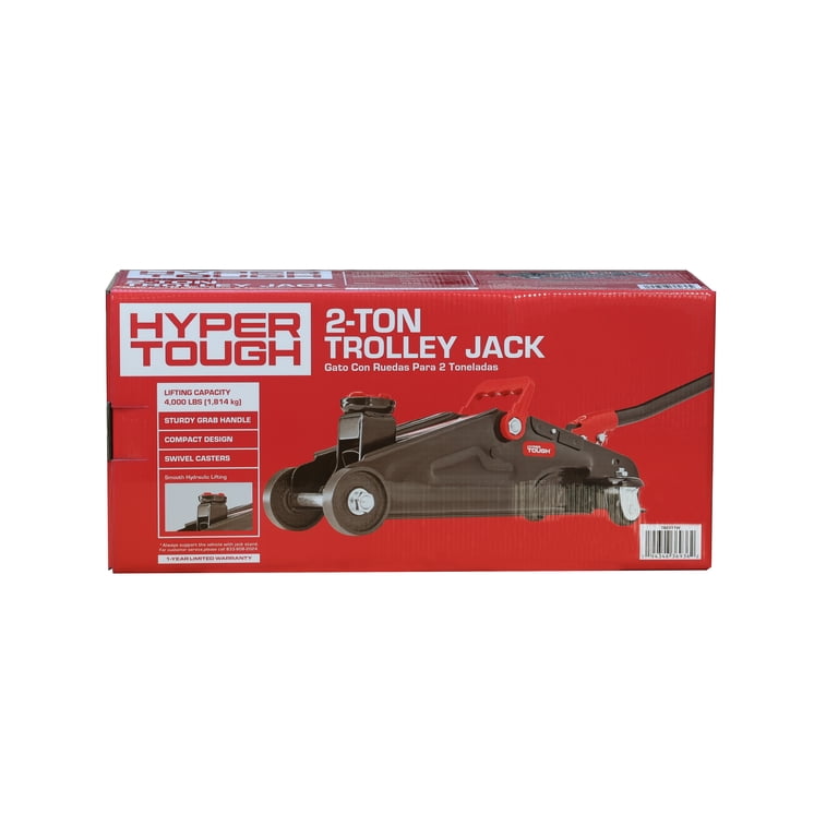 Hyper Tough T82011W Trolley Jack, Work for Sedan and Coupe, 2 Ton
