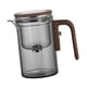 thumbnail image 5 of Glass Tapot Separación de agua Regalos de té para té suelto Té creativo té té maneñador de madera fabricante de té para casa de la casa de té casera 520 ml, 5 of 8