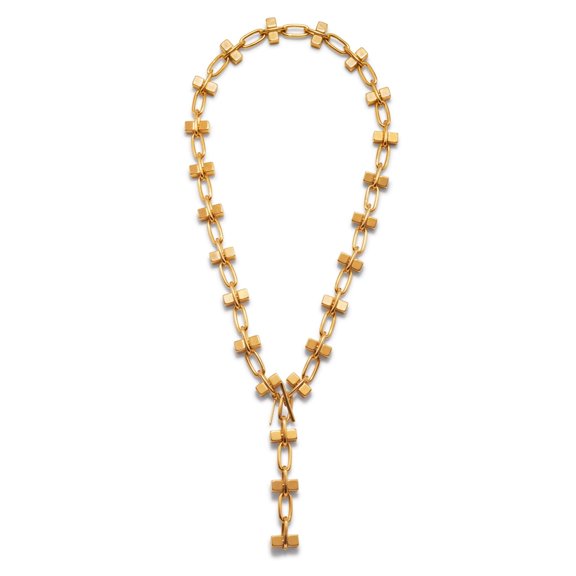 Blockbuster Gold Chain Long Necklace