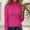 C-Hot Pink715, variant on JIAYUE Sweaters for Women High Neck Long Sleeve Slim Fit Knit Pullover Solid Color For Ladies Casual Winter Wear