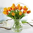 thumbnail image 5 of Mini flor artificial de tulipán de PU, flor falsa individual para decoración del hogar, ramo de boda artificial, 5 of 5