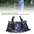 thumbnail image 4 of Sac de Rangement Suspendu pour Chaise, Sac Suspendu Léger avec Sangles Réglables pour Chaise Violet, Étoiles, Floral Bleu, 4 of 7