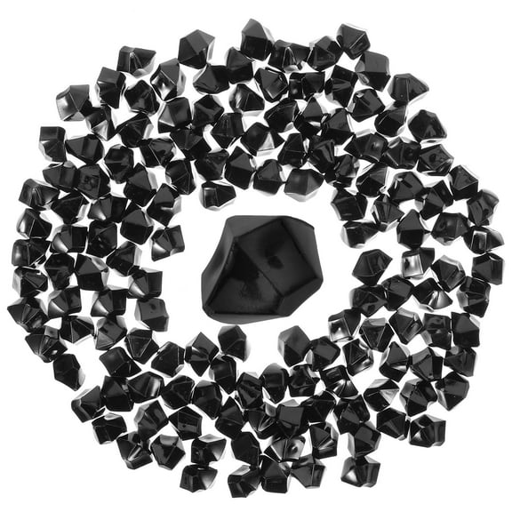 LOLIPPYY Black Acrylic Landscape Rocks Set for Garden Decoration and Indoor Decorative Uses, 1 Set