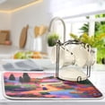thumbnail image 5 of Woman Walking in Garden Dish Drying Mat 16x18 Absorbent Microfiber Draining Rack Pad for Kitchen Counter Sink, 5 of 8