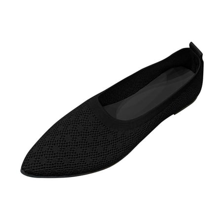

Vedolay Women Fashion Solid Color Mesh Breathable Pointed Toe Shallow Flat Casual Womens Casual Dress Flats Shoes Flats