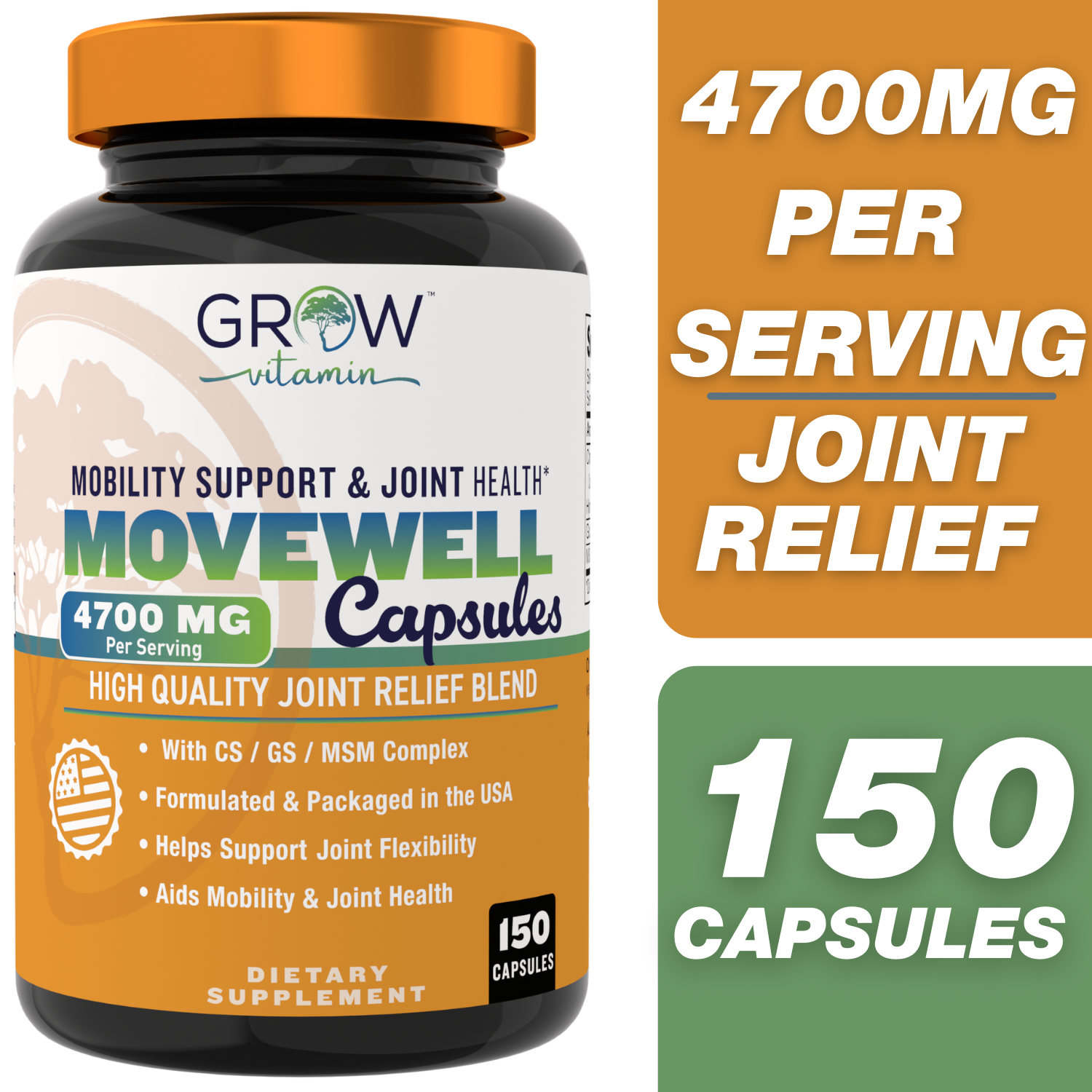 MoveWell Chondro Relief Joint Support Supplement, with Chondroitin