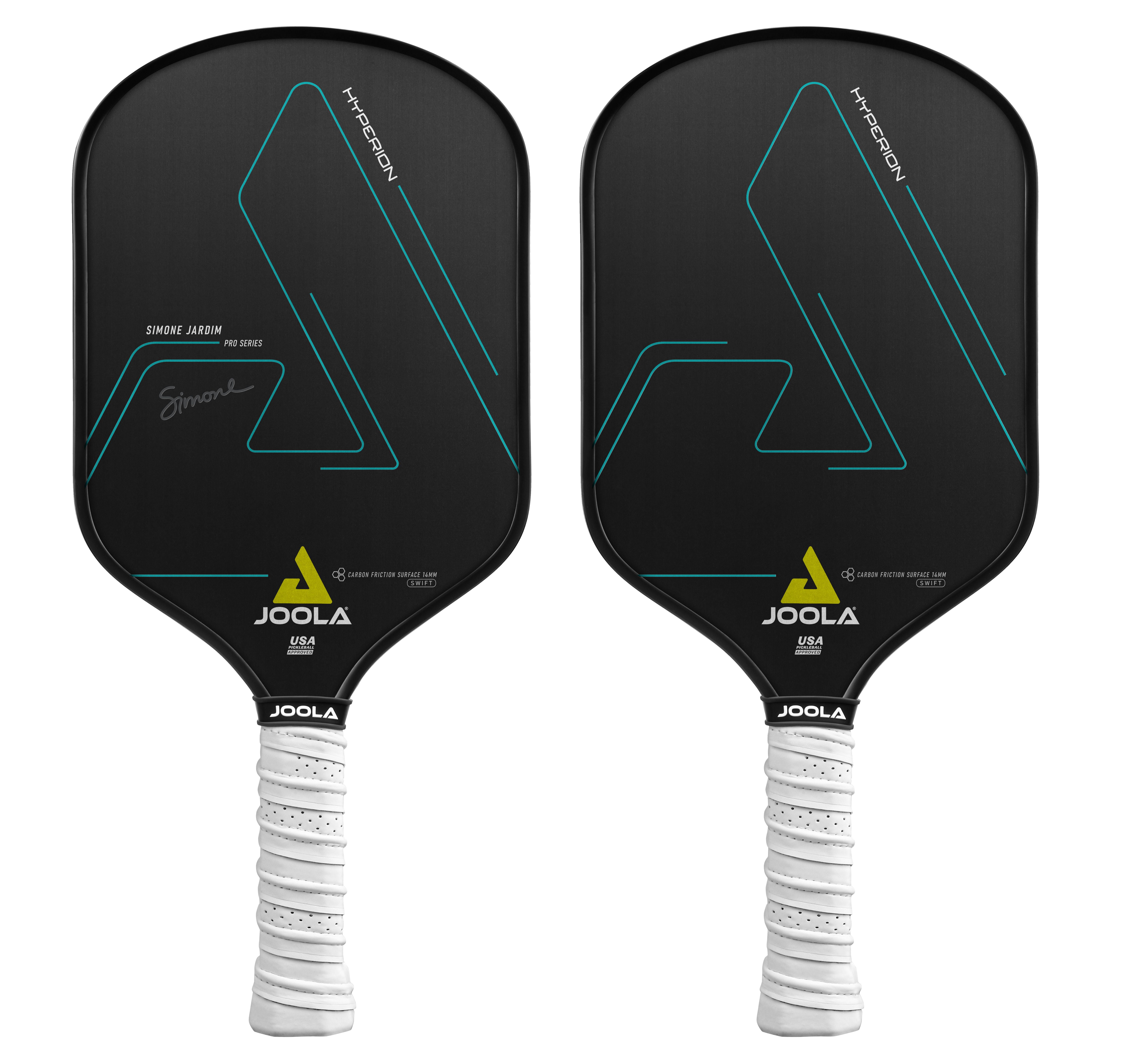 JOOLA Simone Jardim Hyperion CFS 14mm Swift Pickleball Paddle, Black