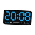 thumbnail image 1 of Reloj Digital De Escritorio, Reloj Despertador LED Con Atenuador Grande Para Dormitorio, Adultos, Adolescentes, Azul Macarena Reloj despertador digital, 1 of 6