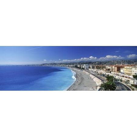 Panoramic Images Stretched Canvas Art Tourists On The Beach Nice Panoramic Images Stretched Canvas Art Tourists On The Beach Nice Promenade Des Anglais