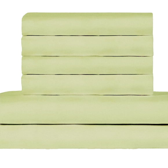 Sateen Weave Hotel Bed Sheet Set 4 Piece Solid Twin XL Size Pocket Fits Mattress Up To 18 Inches