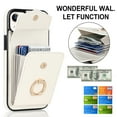 thumbnail image 4 of Elehold for iPhone 14 Plus Case Wallet RFID Blocking Organ Card Holder, PU Leather Purse Wrist Lanyard Strap Phone Case with Ring Stand for iPhone 14 Plus 6.7 inch 2022, 
White, 4 of 9