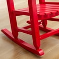 thumbnail image 7 of BplusZ Child's Rocking Chair Paint Wood Patio Rocker, Red, 7 of 7
