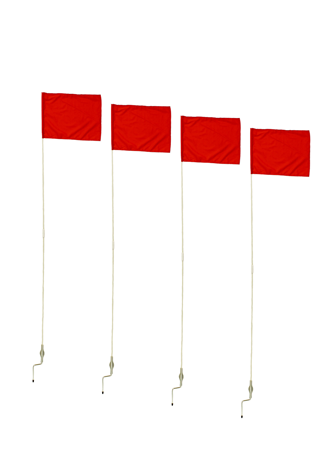 Get Out! Soccer Corner Flag Posts with Red Flag (Set of 4)