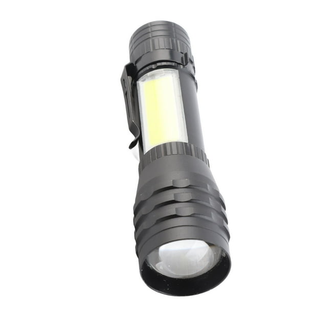 Linterna Recargable, Linterna Para Exteriores Enfoque Telescópico aleación De Aluminio Alto Brillo 4 Modos Para Exteriores
