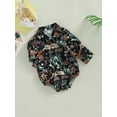 thumbnail image 3 of Bagilaanoe Toddler Baby Boy Rompers Shirt Print Long Sleeve Bodysuits 3M 6M 12M 18M 24M 3T Kids Casual One Piece Short Jumpsuit, 3 of 9