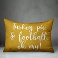 thumbnail image 3 of Creative Products Turkey, Pie & Football, Oh My in Mustard 14 x 20 Spun Poly Pillow, 3 of 3