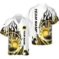 thumbnail image 3 of Personalized Name Bowling Hawaii Shirts for Men and Women 3D, Bowling Shirts for Team Bowling, Bowling Shirts Gift (Orange, S), 3 of 9