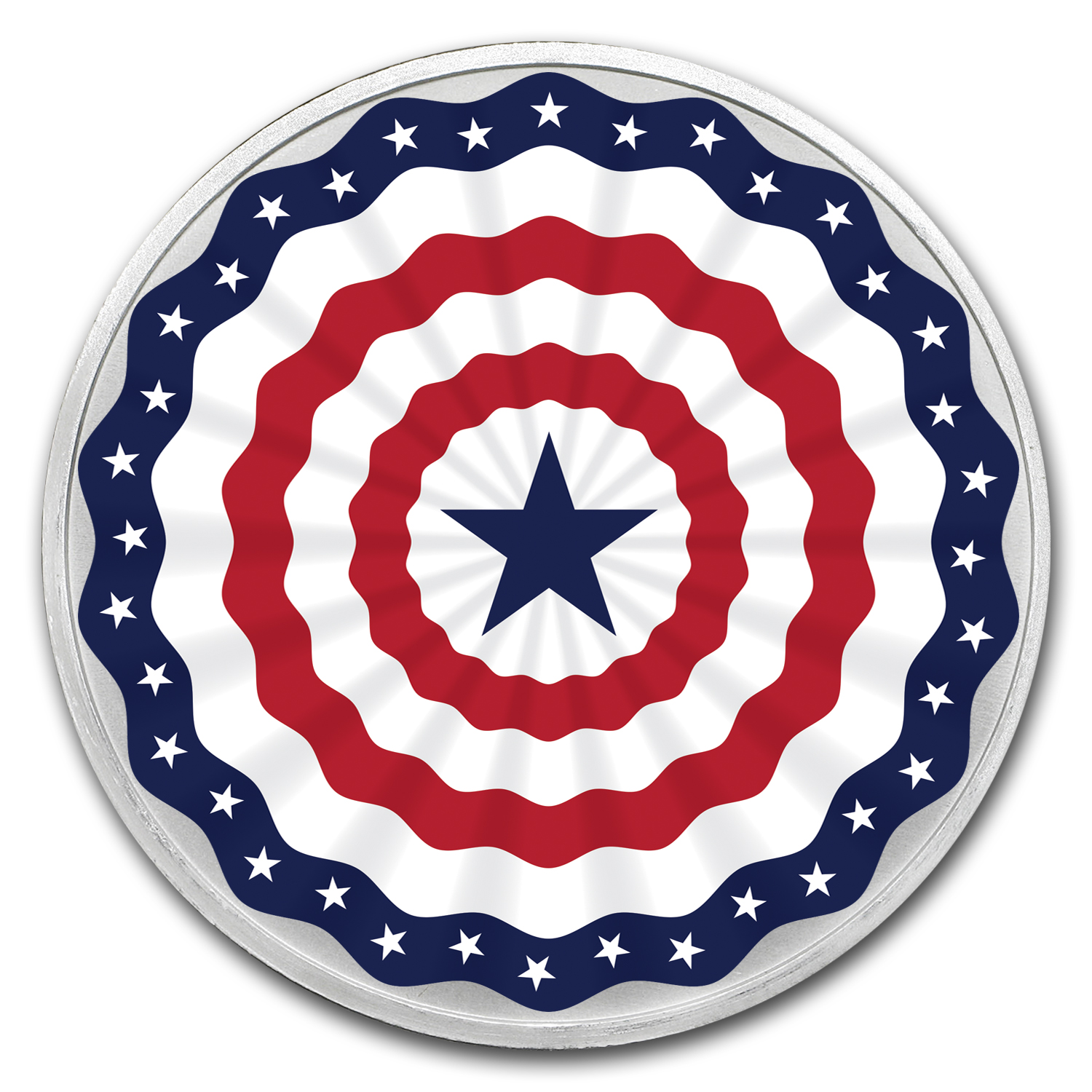 1 oz Silver Colorized Round - APMEX (Americana)