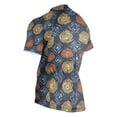 thumbnail image 3 of joogoo Abstract Circle Pattern Men's Cycling Jerseys Mountain Bike Short Sleeve Tops L, 3 of 7