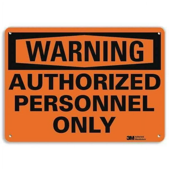 Lyle Warning Sign,10 inx14 in,Aluminum U6-1030-RA_14X10
