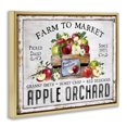 thumbnail image 3 of Stupell Industries Farmhouse Farmhouse Apple Orchard Gold Floating Frame Canvas Art, 21 x 17, by Creatif Belle, 3 of 8