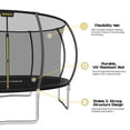thumbnail image 4 of Mersco 14ft Trampoline for Kids and Adults,Pumpkin Outdoor Trampoline with Enclosure and Net,Jumping Trampoline SPACE for Boys and Girls Birthday Gifts,Black, 4 of 12