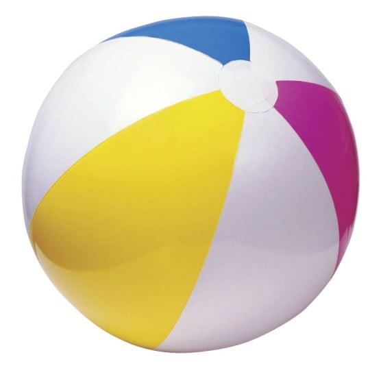 WHOLESALE LOT 48  BEACH BALLS 12" BEACHBALL BALL POOL PARTY BLUE WHITE FREE SHIP 