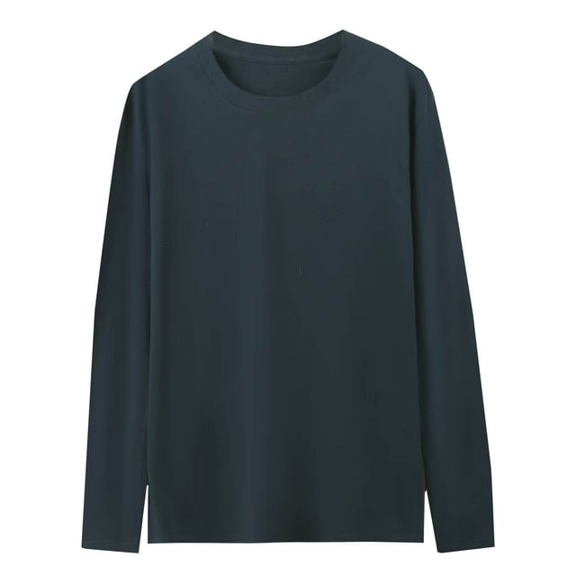 Viluyesy Chandail à Manches Longues pour Homme Col Ras du Cou Grande Taille Extensible Doux Léger Chandail à Enfiler T-Shirt Décontracté pour Homme pour l'Extérieur Chandail Mode Vert 3TG